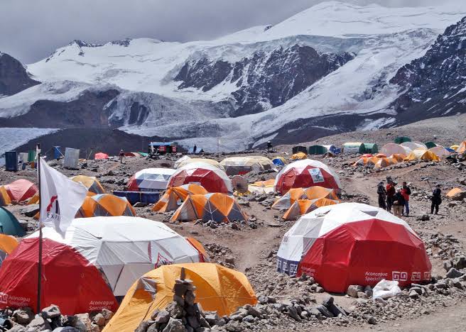 Campamento base Plaza de Mulas